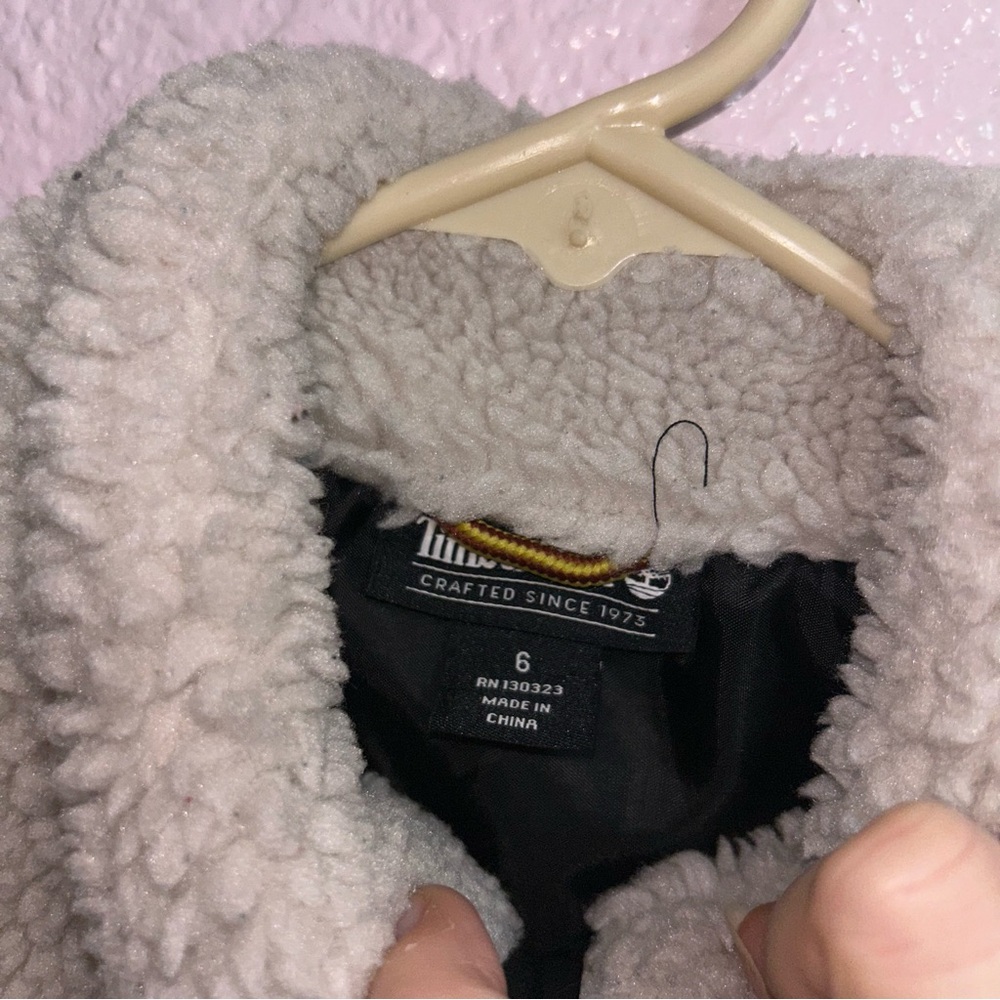Timberland Boys 6 Sherpa Puffer Vest - Picture 2 of 2
